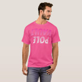 Pool Vault ondersteboven glitch pole vaulting T-shirt (Voorkant volledig)