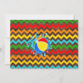 Pool verjaardag bash broers en zussen gecombineerd kaart (Achterkant)