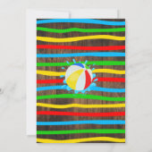 Pool Verjaardag Party Rubber Eend Primaire Kleur H Kaart (Achterkant)