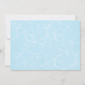 Pool verjaardagsfeestfoto dank u kaart (Achterkant)