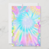 Pool Verjaardagsfeestje Slide Splash Pad Tie Dye G Kaart (Achterkant)