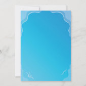 Pool verjaardagsuitnodiging kaart (Achterkant)