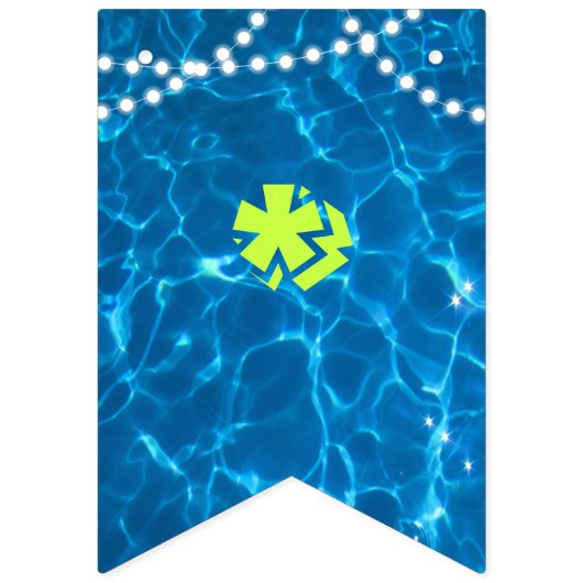 Pool verlicht groen All Ocassion Custom Banner (Eerste vlag)