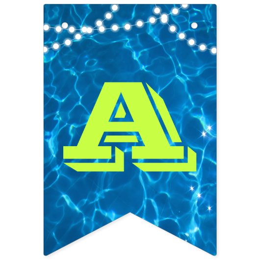 Pool verlicht groen All Ocassion Custom Banner (Derde vlag)