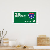 Pool Volgende afsluiten Poster (Keuken)