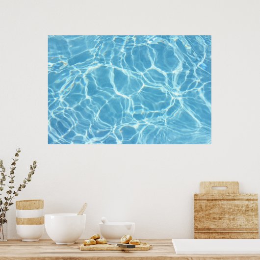 Pool Water Canvas Print (Keuken)