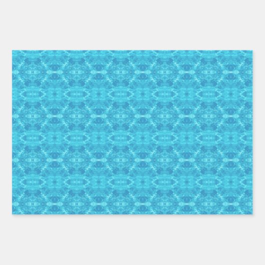 Pool Water Fun | Blauw | Spiegelen | Inpakpapier Vel (Voorkant 2)