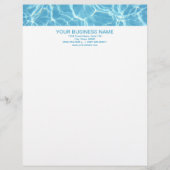 Pool Water Letterhead Persoonlijk Briefhoofd (Voorkant)