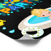 Pool-welfegaalteken Boy Pool poster Pool party (Hoek)