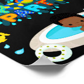 Pool welkomstbord Jongen spetteren zwemt leuk Poster (Hoek)