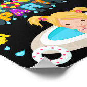 Pool welkomstfeest Meisjeszomerzwemster Poster (Hoek)