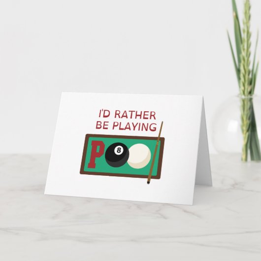 Pool Word Kaart (Voorkant)