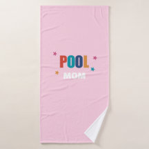 Pool zwemmen zomertypografie roze maddoek
