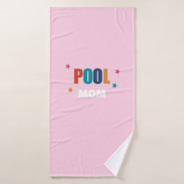 Pool zwemmen zomertypografie roze maddoek badhanddoek