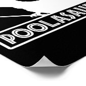 Poolasaurus Biljart Speler Dinosaur Snooker Acht Poster (Hoek)