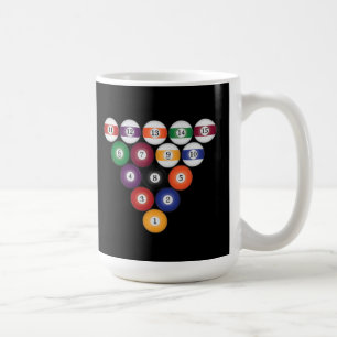 Poolballen / Biljart: koffiemokken Koffiemok