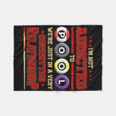 Poolbalpspeler Billiards Pool Hall voor Billi Fleece Deken (Voorkant (Horizontaal))
