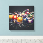 Poolbalstijl Canvas Afdruk (Insitu (Houten vloer))