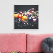 Poolbalstijl Canvas Afdruk (Insitu (Woonkamer))