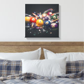 Poolbalstijl Canvas Afdruk (Insitu (Slaapkamer))