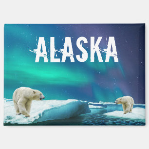 Poolbeer Aurora Borealis Alaska Magneet