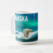 Poolbeer Aurora Borealis Alaska Mok (Voorkant links)