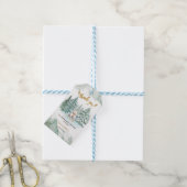 Poolbeer Babyshower Bedankt Cadeaulabel (Met Touw)