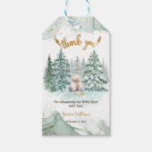 Poolbeer Babyshower Bedankt Cadeaulabel (Voorkant)