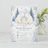 Poolbeer Babyshower Kaart (Staand voorkant)