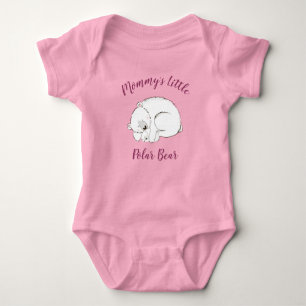 Poolbeer Babyshower Roze Meisje Romper