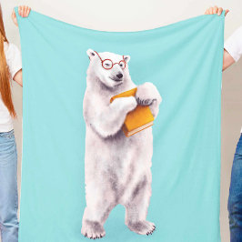 Poolbeer Boekliefhebber Nerdy Fleece Deken