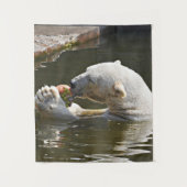 Poolbeer Eet Fruit Horizon Wandkleed (Voorkant)