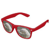 Poolbeer eet vruchtenreflectie retro zonnebril (Gekanteld)