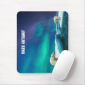 Poolbeer en Noorderlicht Alaska Muismat (Met muis)