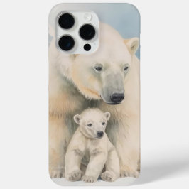 Poolbeer en Welp Arctische Elegantie iPhone 15 Pro Max Hoesje
