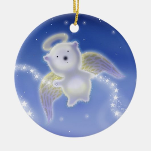 Poolbeer Engel Kerst Ornament (Voorkant)