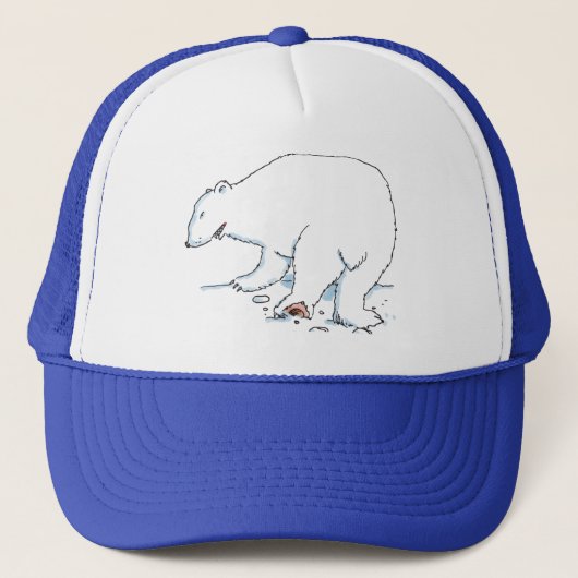Poolbeer hoed trucker pet (Voorkant)