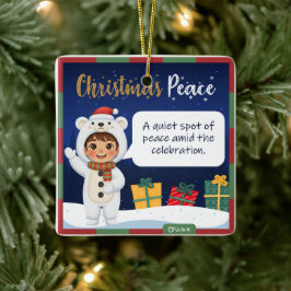 Poolbeer Kerst Ornament