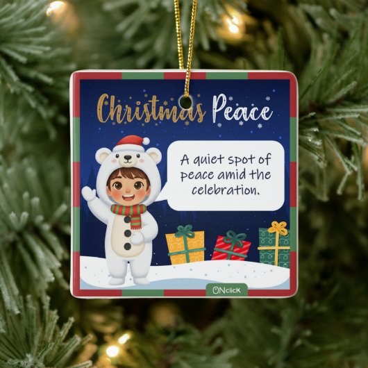 Poolbeer Kerst Ornament (Boom)