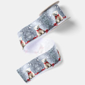 Poolbeer Kerst Satijnen Lint (Achterkant)