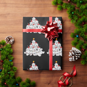 Poolbeer Kerstboom Grappige Dieren Beren Cadeaupapier