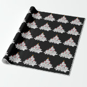 Poolbeer Kerstboom Grappige Dieren Beren Cadeaupapier (Uitgerold)