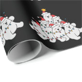 Poolbeer Kerstboom Grappige Dieren Beren Cadeaupapier (Rol Hoek)