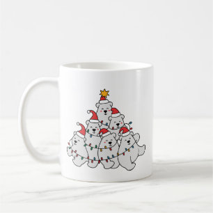 Poolbeer Kerstboom Grappige Dieren Beren Koffiemok