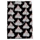 Poolbeer Kerstboom Grappige Dieren Beren Medium Cadeauzakje (Voorkant)