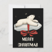 Poolbeer Kerstkaart (Voorkant)