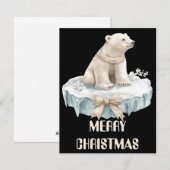 Poolbeer Kerstkaart (Voorkant / Achterkant)