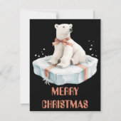 Poolbeer Kerstkaart (Voorkant)