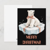 Poolbeer Kerstkaart (Voorkant / Achterkant)