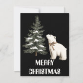 Poolbeer Kerstkaart (Voorkant)
